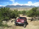 Jeeping with Mt Princeton in the background