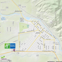 Salida, Coloado Closeup Map