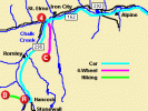 Map of historic mine areas in Colorado