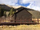 Historic building in ghost town of Winfield, CO