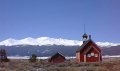 Historic red school house in Leadville, CO