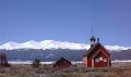 Historic red school house in Leadville, CO