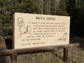 Information sign at Winfield, CO